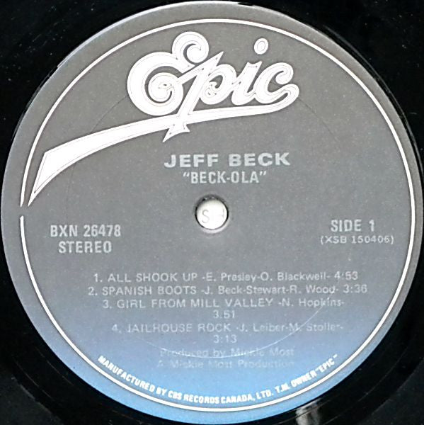 The Jeff Beck Group – Beck-Ola Vinyl Pursuit Inc