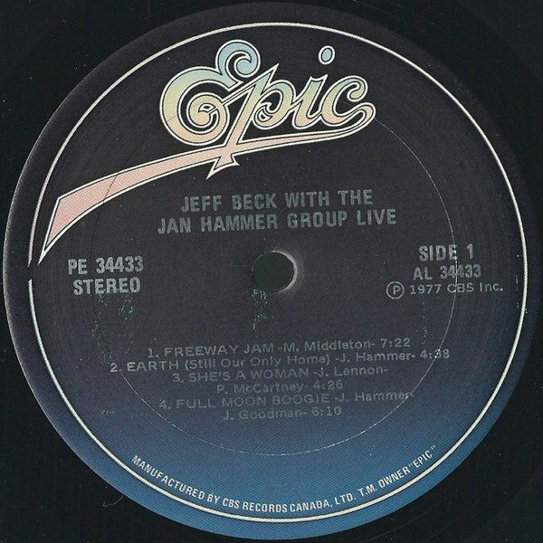 Jeff Beck With The Jan Hammer Group - 1980 VinylPursuit.com