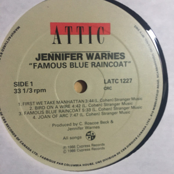 Jennifer Warnes – Famous Blue Raincoat (The Songs Of Leonard Cohen) 1986 in Shrinkwrap!