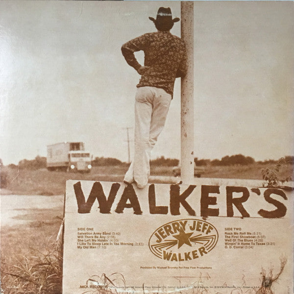 Jerry Jeff Walker – Walker's Collectibles - 1974 Original with Booklet VinylPursuit.com