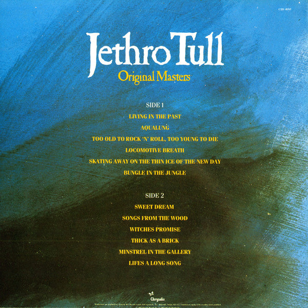 Jethro Tull – Original Masters - 1985 in Shirnkwrap!