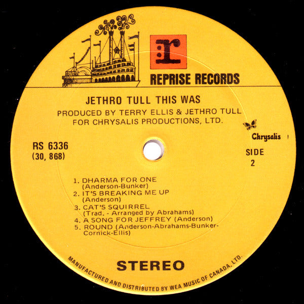 Jethro Tull – This Was - Early Pressing