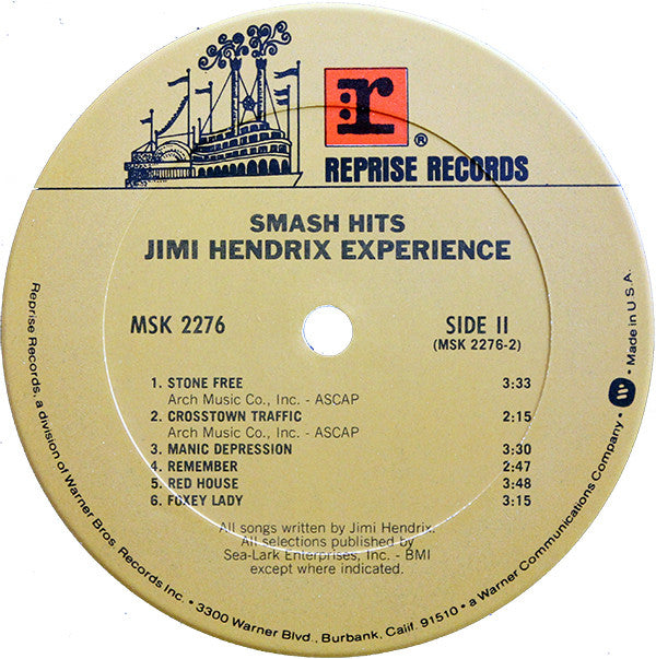 Jimi Hendrix Experience ‎– Smash Hits - US  Early Pressing - SEALED, RARE!