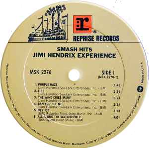 Jimi Hendrix Experience ‎– Smash Hits - US  Early Pressing - SEALED, RARE!