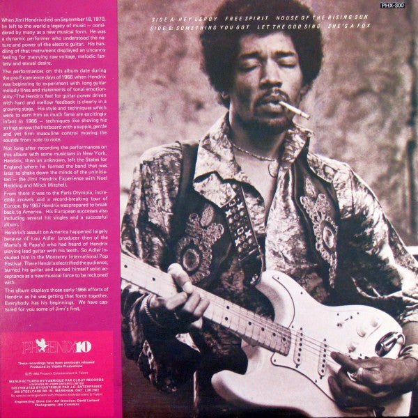 Jimi Hendrix – Free Spirit - 1980 VinylPursuit.com