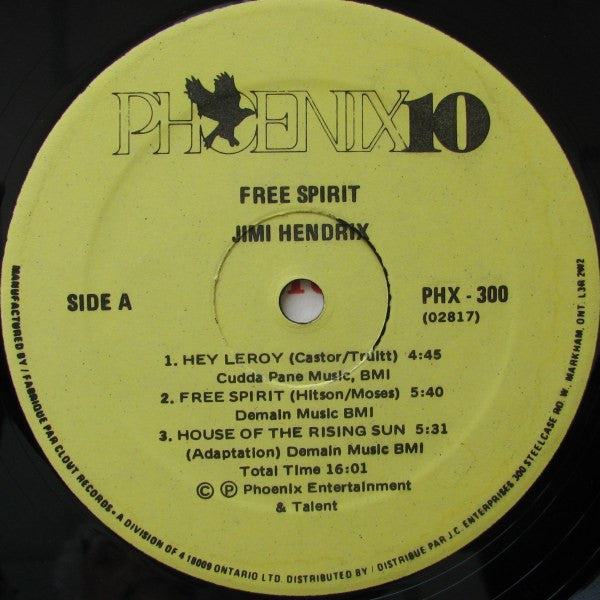Jimi Hendrix – Free Spirit - 1980 VinylPursuit.com