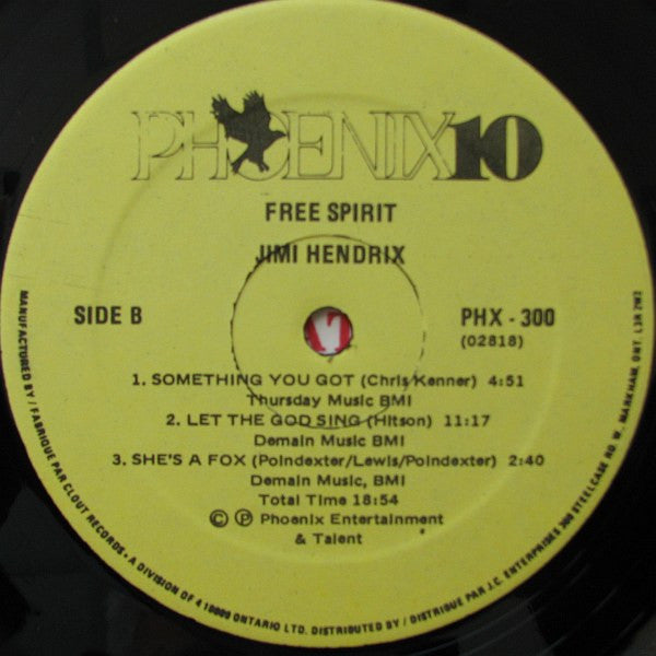 Jimi Hendrix – Free Spirit - 1980 VinylPursuit.com