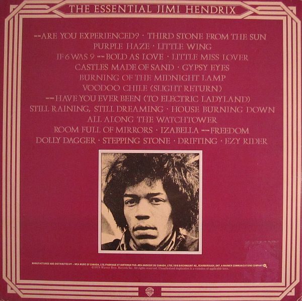 Jimi Hendrix – The Essential Jimi Hendrix - 1978 Original Complilation VinylPursuit.com
