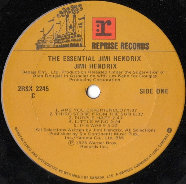 Jimi Hendrix – The Essential Jimi Hendrix - 1978 Original Complilation VinylPursuit.com