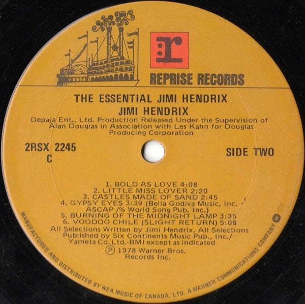 Jimi Hendrix – The Essential Jimi Hendrix - 1978 Original Complilation VinylPursuit.com