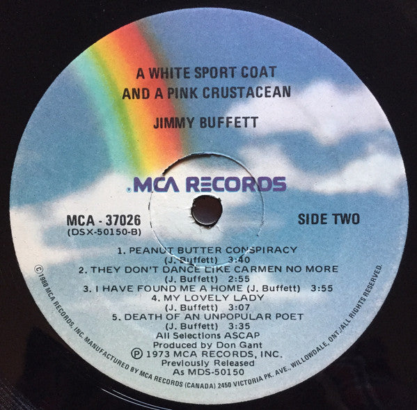 Jimmy Buffett – A White Sport Coat And A Pink Crustacean - 1980 VinylPursuit.com