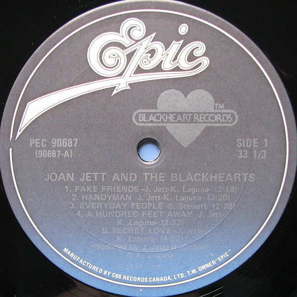 Joan Jett And The Blackhearts – Album - 1981 Original