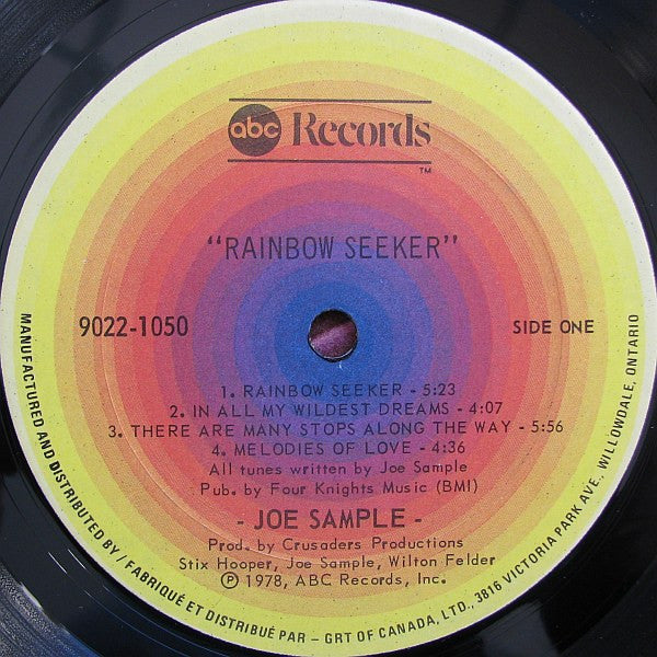 Joe Sample ‎– Rainbow Seeker - 1978 Original - Bargain Bin! VinylPursuit.com
