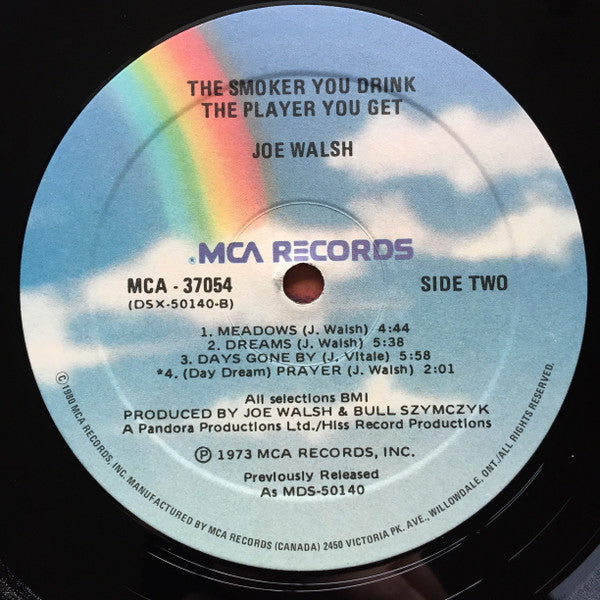 Joe Walsh ‎– The Smoker You Drink, The Player You Get - 1980 Pressing in Shrinkwrap! VinylPursuit.com