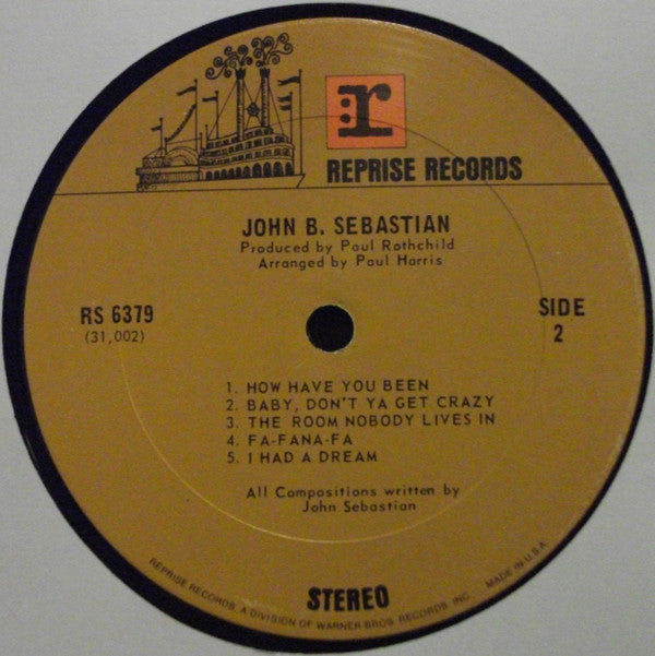 John B Sebastian – John B Sebastian - 1970 US Pressing