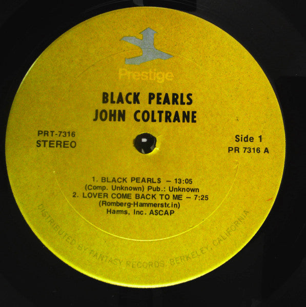 John Coltrane – Black Pearls - US Pressing
