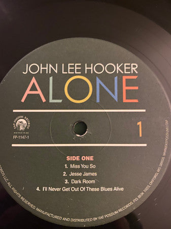 John Lee Hooker – Alone, Volume 1