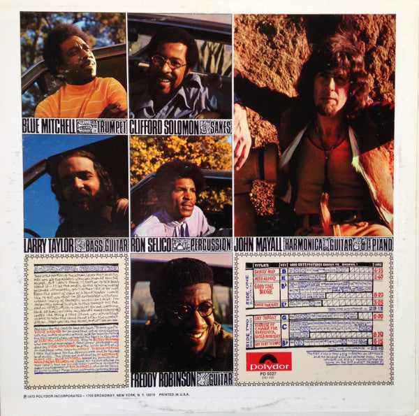 John Mayall – Jazz Blues Fusion - 1972 US Original! VinylPursuit.com