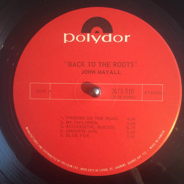 John Mayall – Back To The Roots - 1971 Original VinylPursuit.com