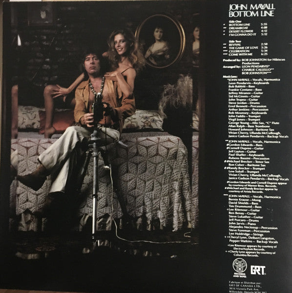 John Mayall – Bottom Line ‎–  1979 Original VinylPursuit.com