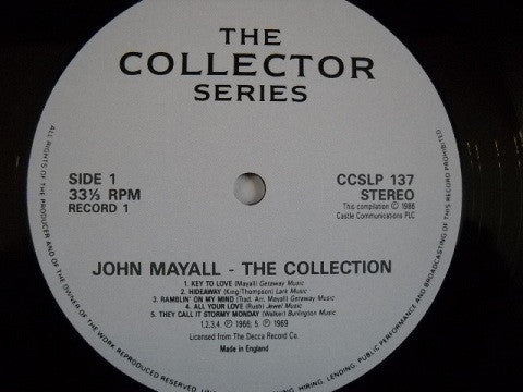 John Mayall – The Collection - 1986 UK Collectors Series