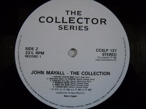 John Mayall – The Collection - 1986 UK Collectors Series