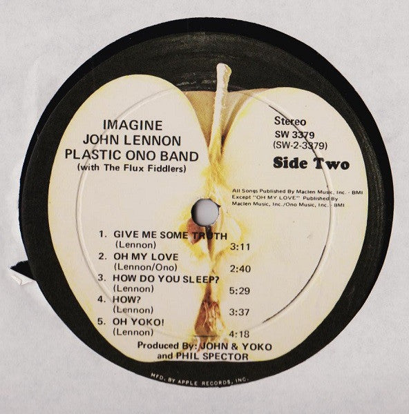 John Lennon ‎– Imagine - 1971 Original Apple Pressing VinylPursuit.com