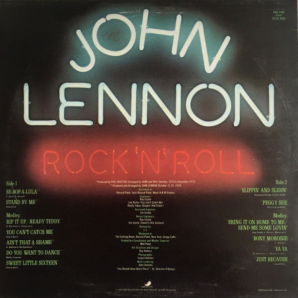 John Lennon – Rock 'N' Roll - Early UK Pressing VinylPursuit.com