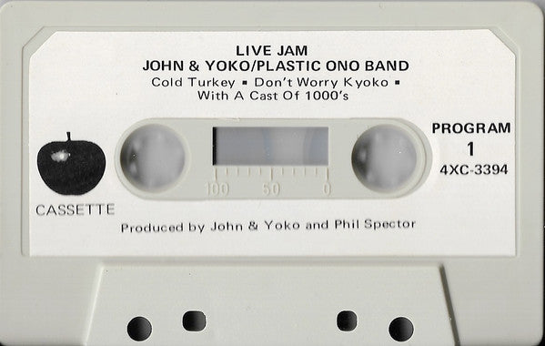 John & Yoko / Plastic Ono Band With Zappa & The Mothers Of Invention – Live Jam - Cassette VinylPursuit.com
