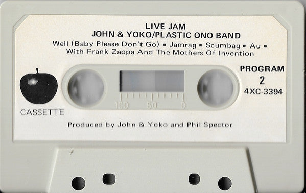 John & Yoko / Plastic Ono Band With Zappa & The Mothers Of Invention – Live Jam - Cassette VinylPursuit.com