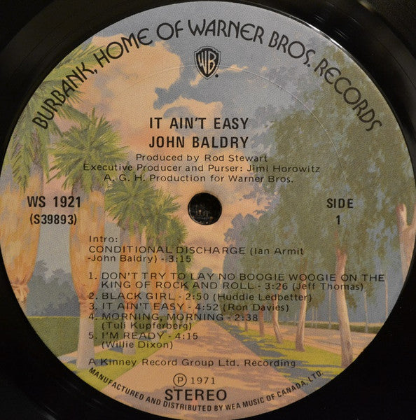 John Baldry – It Ain't Easy - Early Pressing VinylPursuit.com