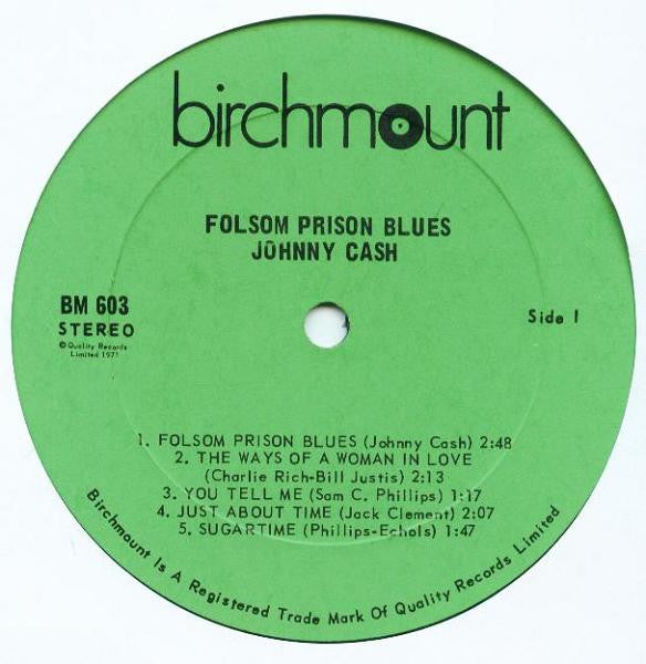 Johnny Cash – Folsom Prison Blues - 1971 Original VinylPursuit.com