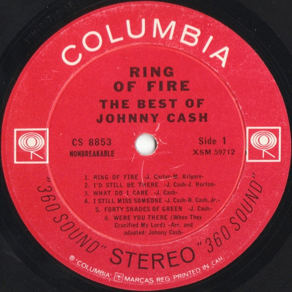 Johnny Cash – Ring Of Fire - The Best Of Johnny Cash - 1963 Original VinylPursuit.com