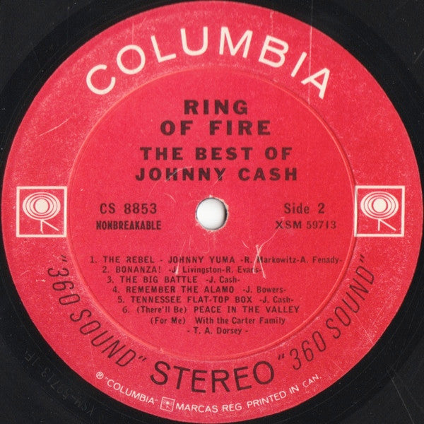 Johnny Cash – Ring Of Fire - The Best Of Johnny Cash - 1963 Original VinylPursuit.com