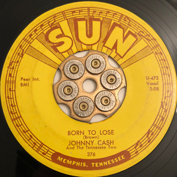 Johnny Cash & the Tennessee Two – Blue Train / Born To Lose -  7" Single, 1962 Sun Label