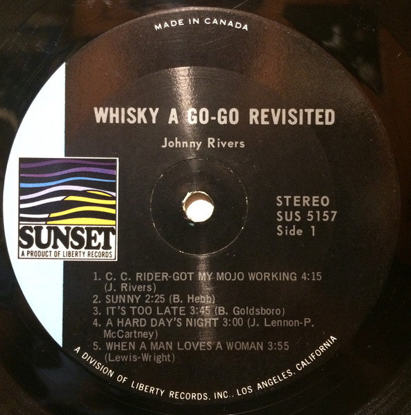 Johnny Rivers – Whisky A Go-Go Revisited - Early Pressing in Shrinkwrap! VinylPursuit.com