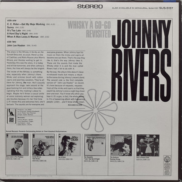 Johnny Rivers – Whisky A Go-Go Revisited - Early Pressing in Shrinkwrap! VinylPursuit.com