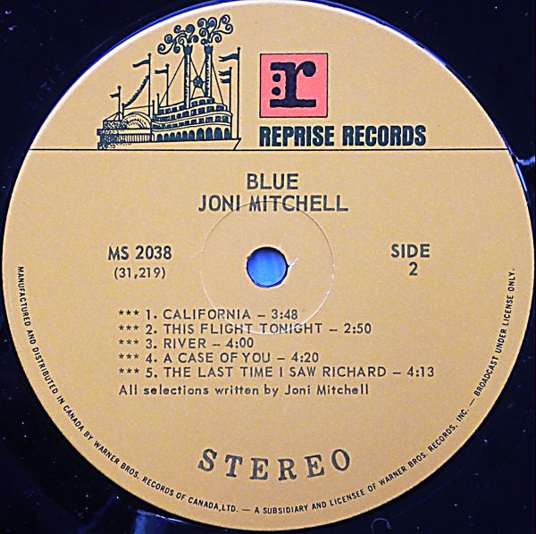 Joni Mitchell – Blue - 1971 Pressing