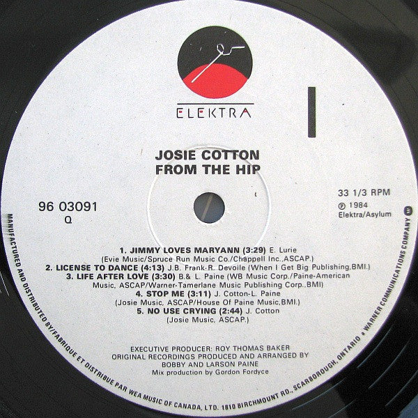 Josie Cotton – From The Hip - 1984, SEALED!