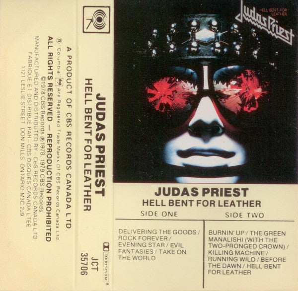 Judas Priest – Hell Bent For Leather – Cassette VinylPursuit.com