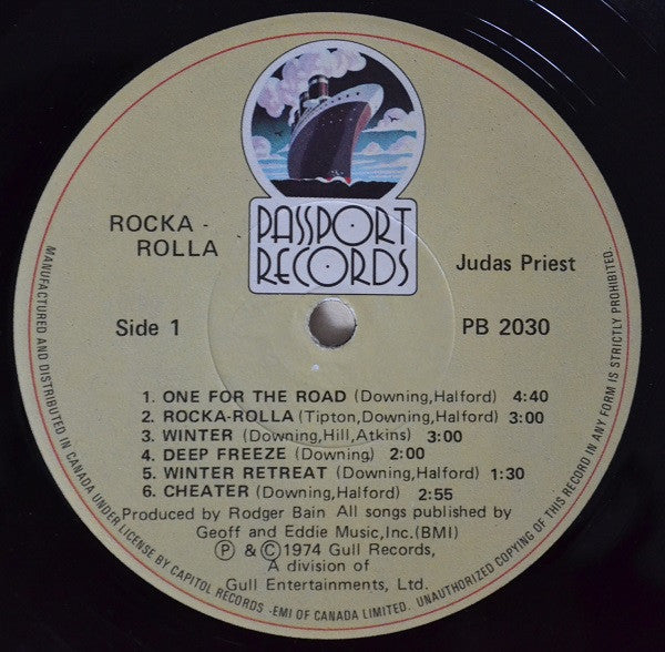 Judas Priest – Rocka Rolla - 1980 Pressing VinylPursuit.com