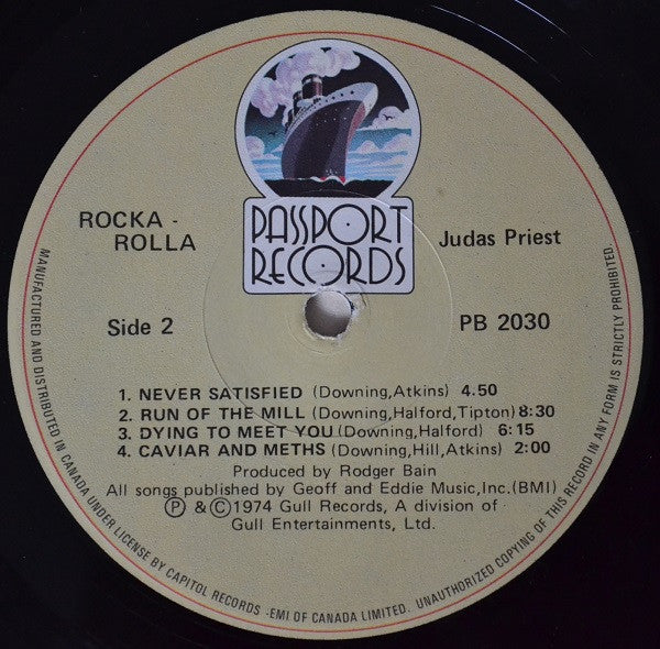 Judas Priest – Rocka Rolla - 1980 Pressing VinylPursuit.com