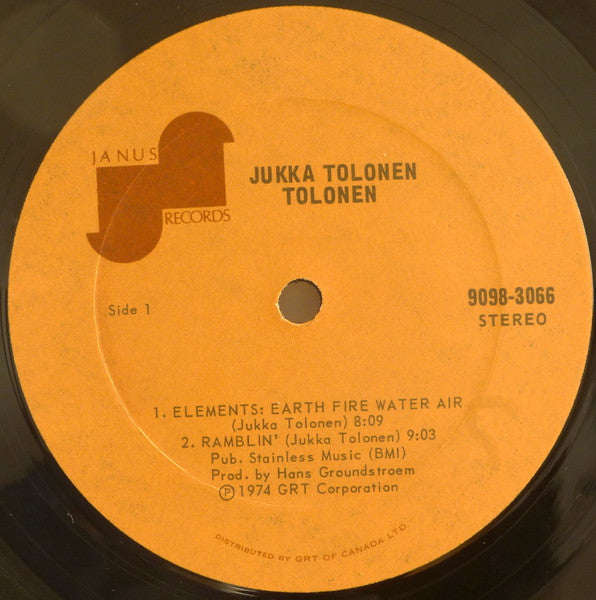Jukka Tolonen – Tolonen! - 1974