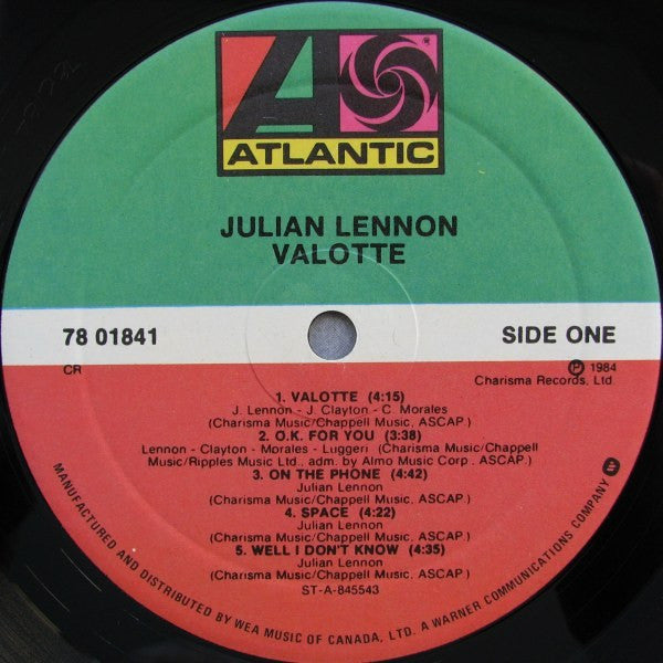 Julian Lennon – Valotte - 1984