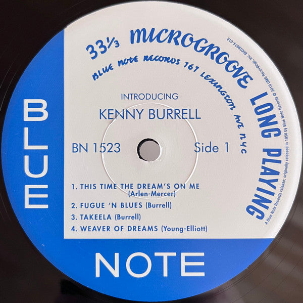Kenny Burrell – Introducing Kenny Burrell - Blue Note Tone Poet Series VinylPursuit.com