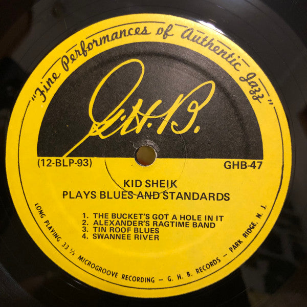 Kid Sheik – Kid Sheik Plays Blues And Standards - Early Pressing in Shrinkwrap!