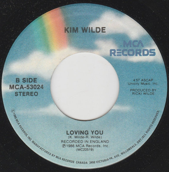 Kim Wilde – You Keep Me Hangin' On -  7" Single, 1987
