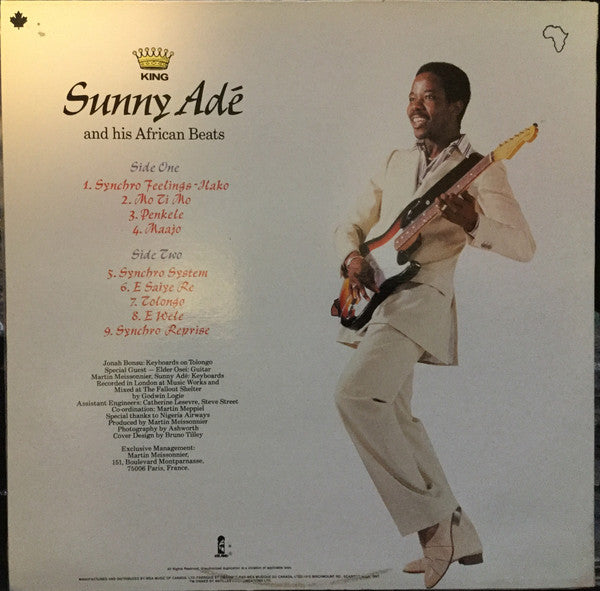 King Sunny Ade and His African Beats – Synchro System - 1983 Original