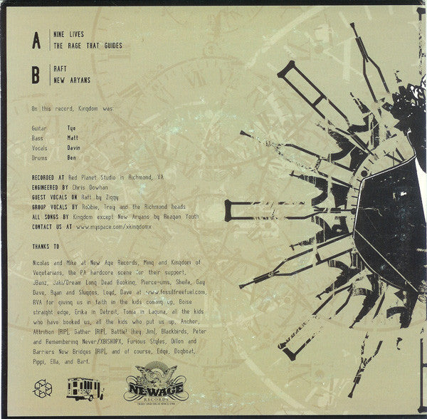 Kingdom – 9 Lives -  7" Single - Gold Transparent Vinyl
