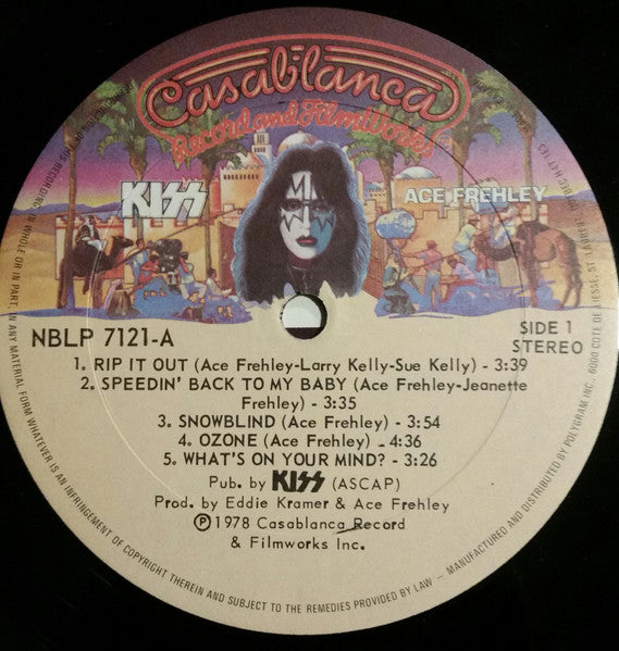 Kiss – Ace Frehley - 1978 Pressing VinylPursuit.com